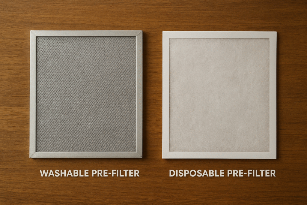 Perbedaan Washable Pre Filter dan Disposable Pre Filter