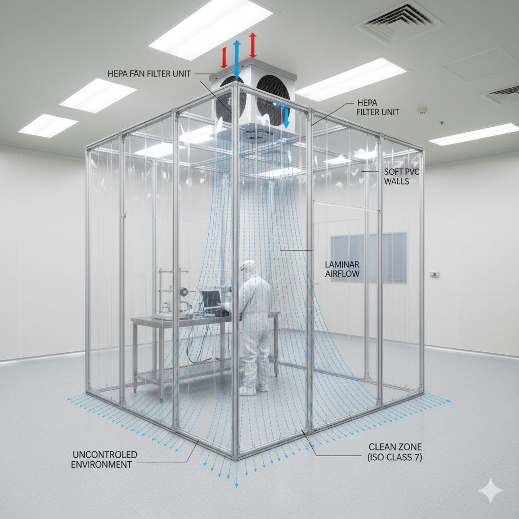 Pengertian dan Cara Kerja Softwall Cleanroom