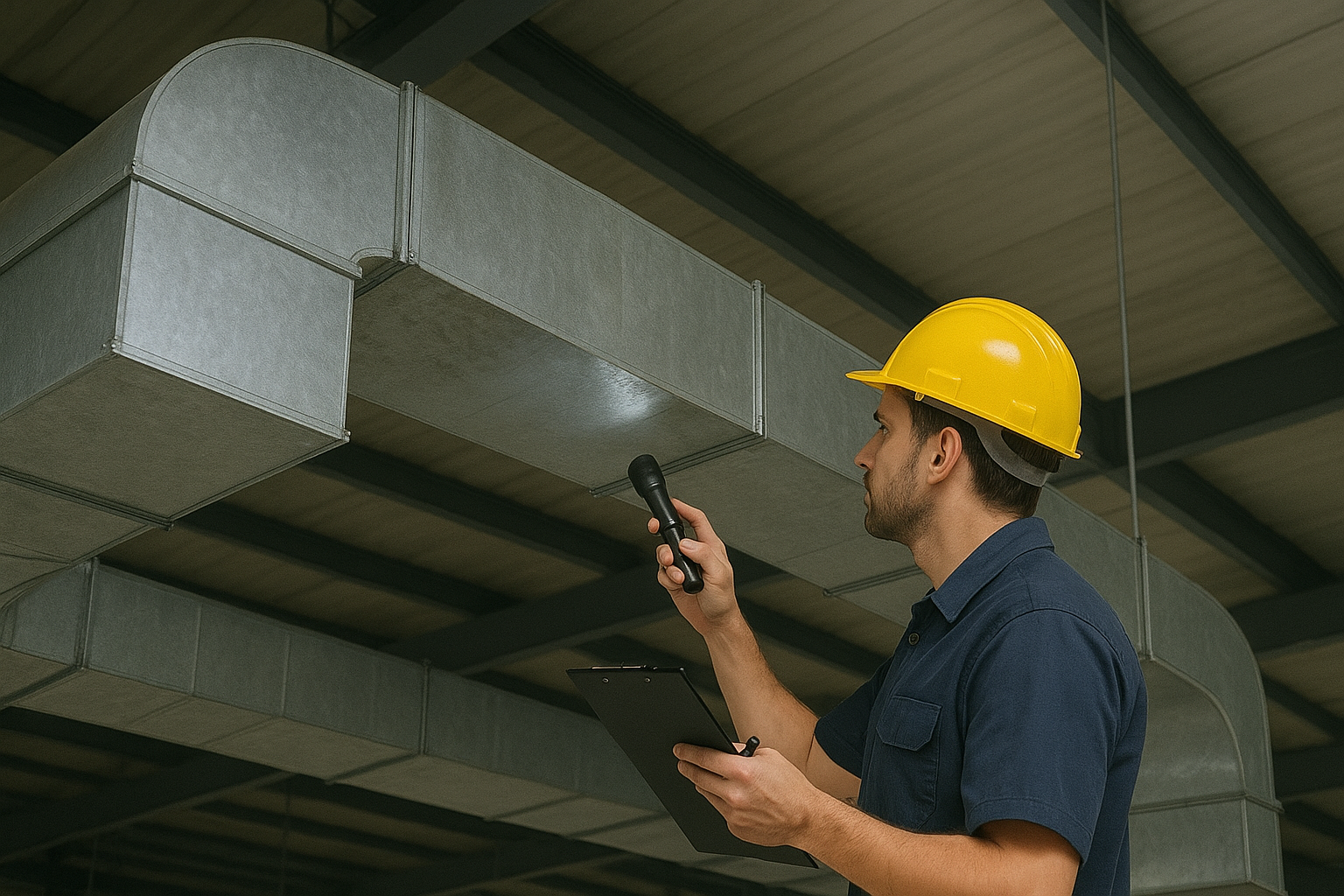 perbedaan pembersihan ducting rumah dan gedung
