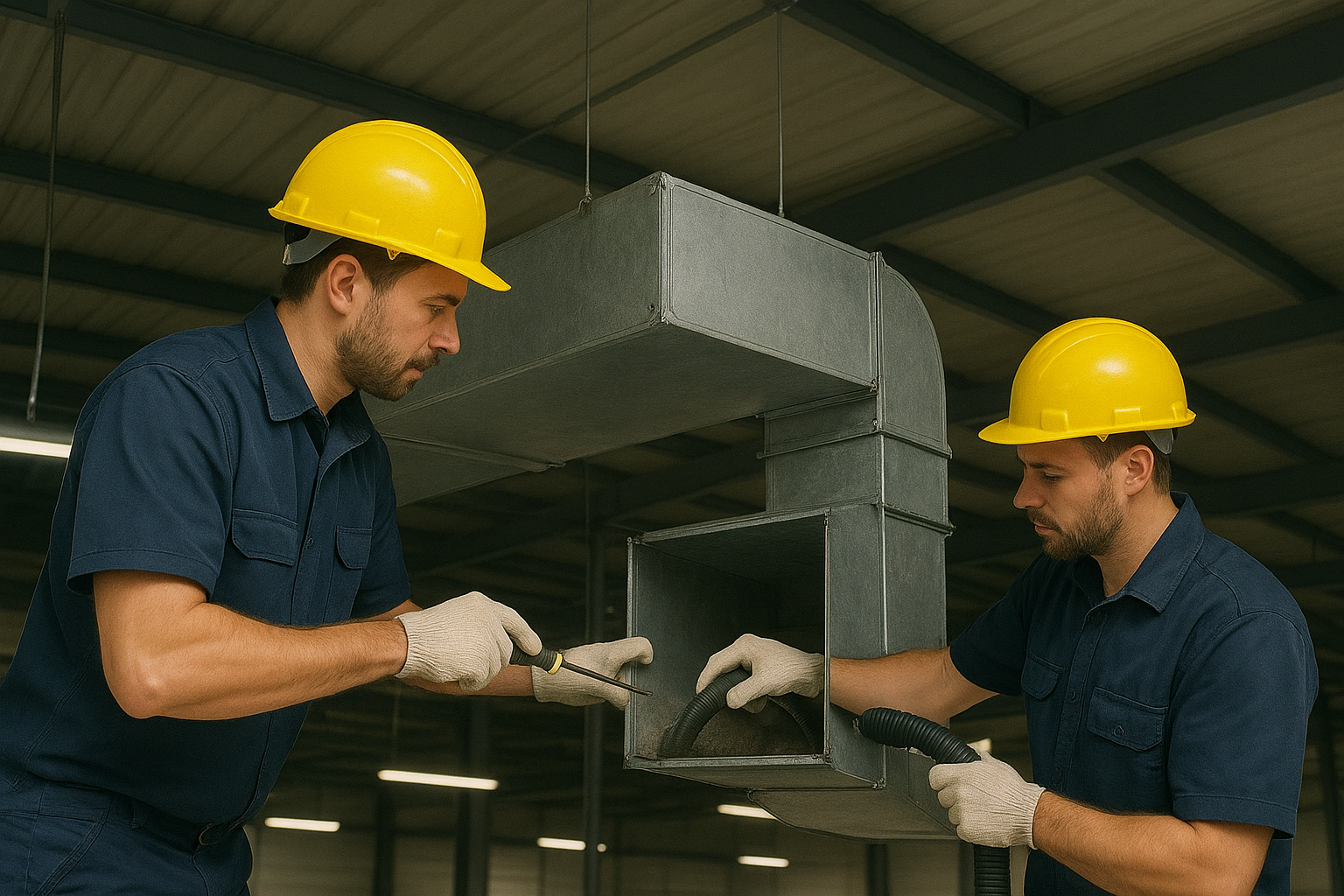 proses dan tahapan pembersihan ducting oleh PT Rajasa Wirastika Sejahtera