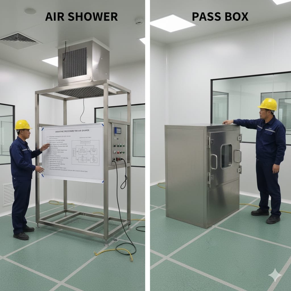 Perbedaan Air Shower dan Pass Box dalam Sistem Cleanroom