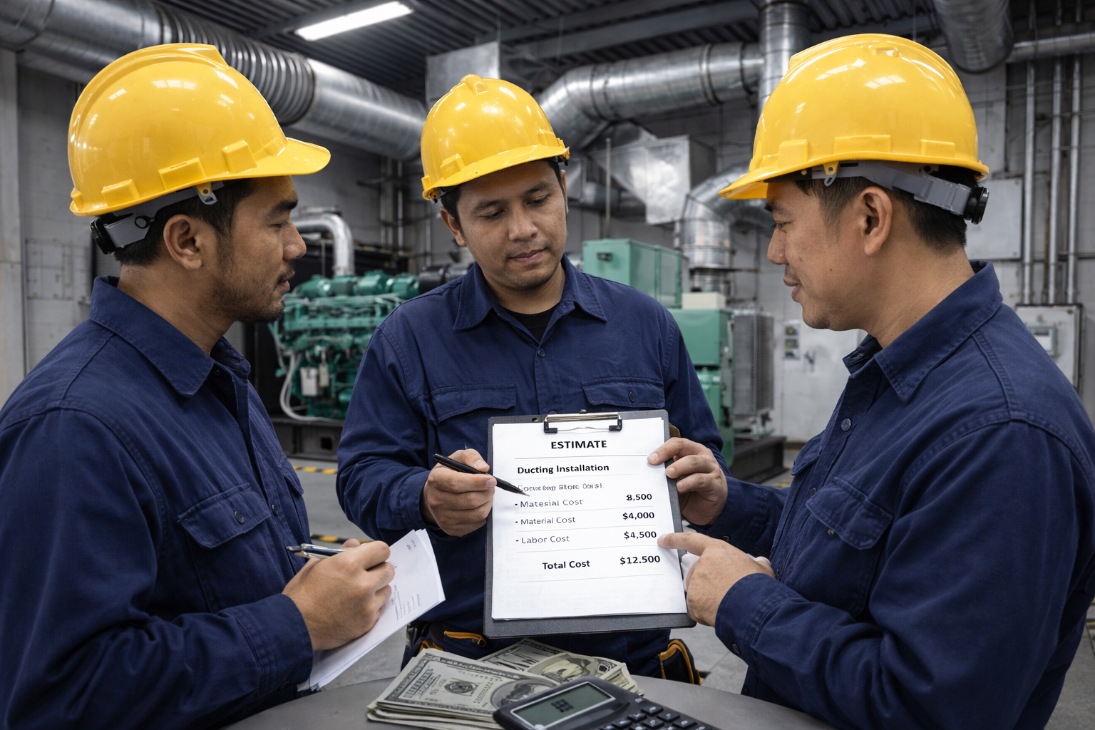 Biaya Pemasangan Ducting Mesin Genset