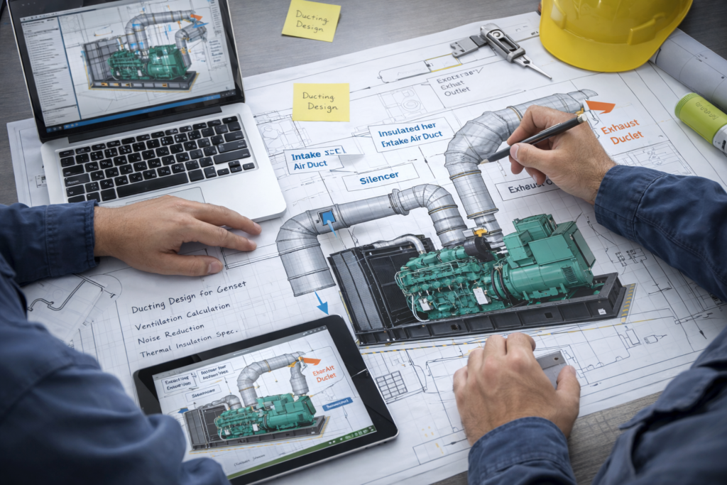 Jasa Desain Ducting Mesin Genset