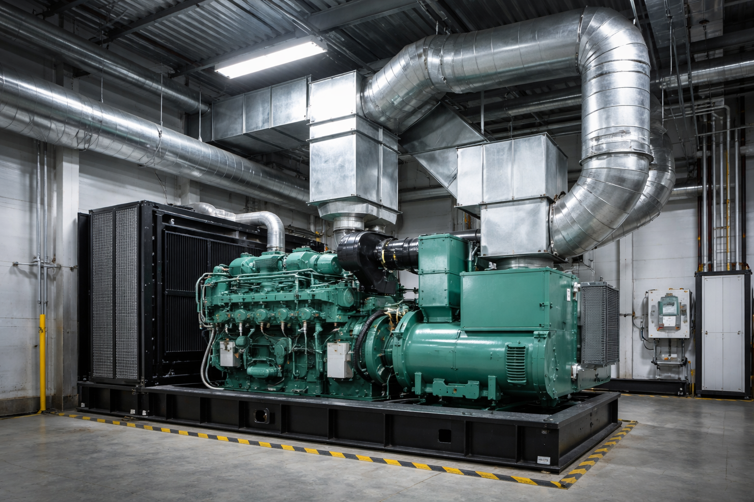 Ducting Mesin Genset Industri