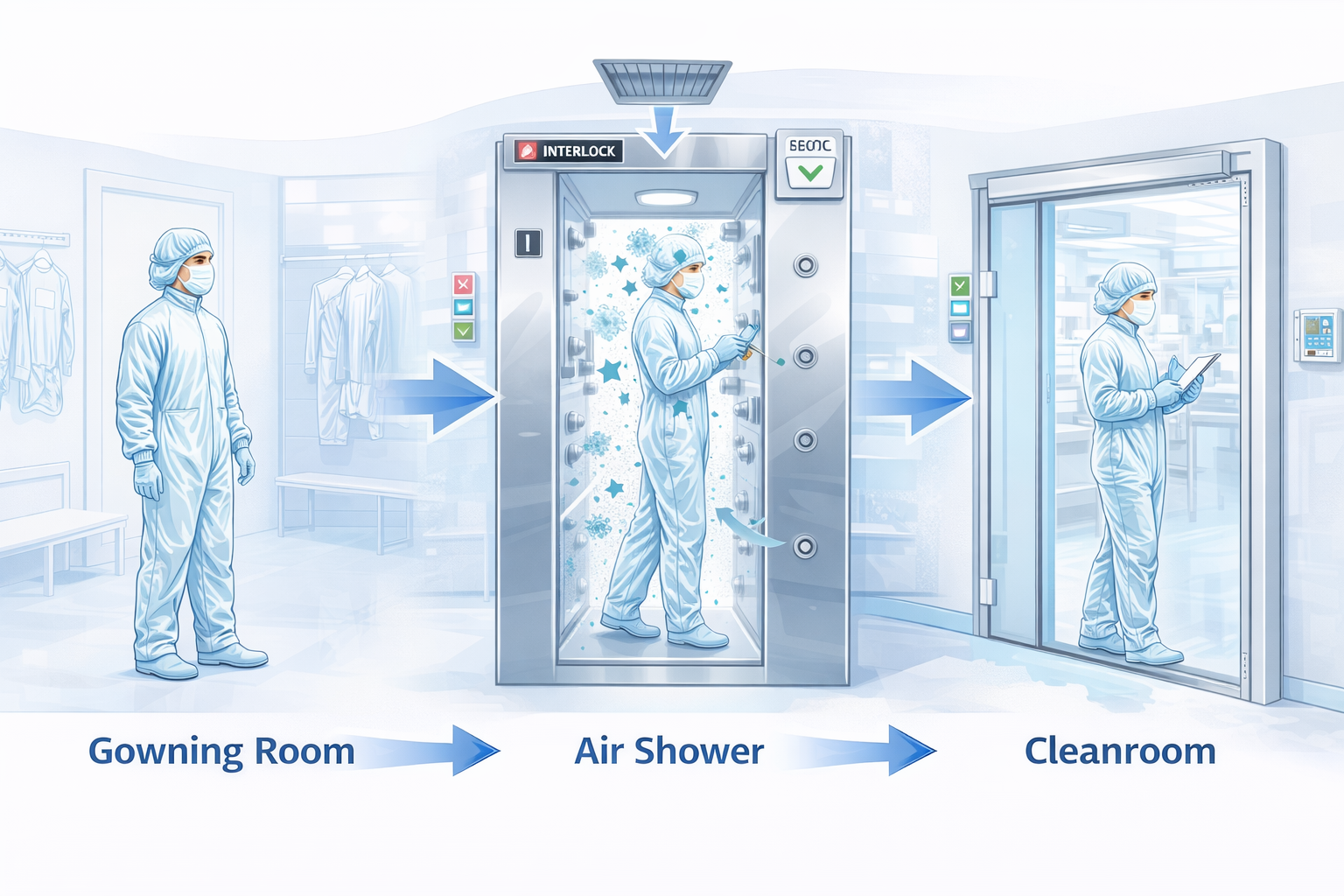 Kenapa Harus Lewat Air Shower Sebelum Masuk