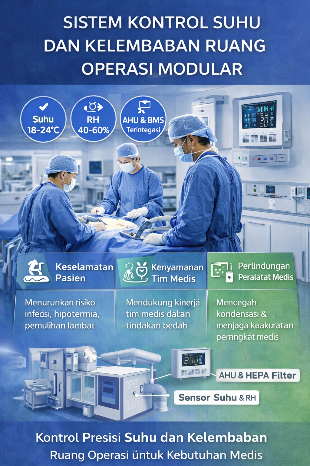 Sistem Kontrol Suhu dan Kelembaban Ruang Operasi Modular