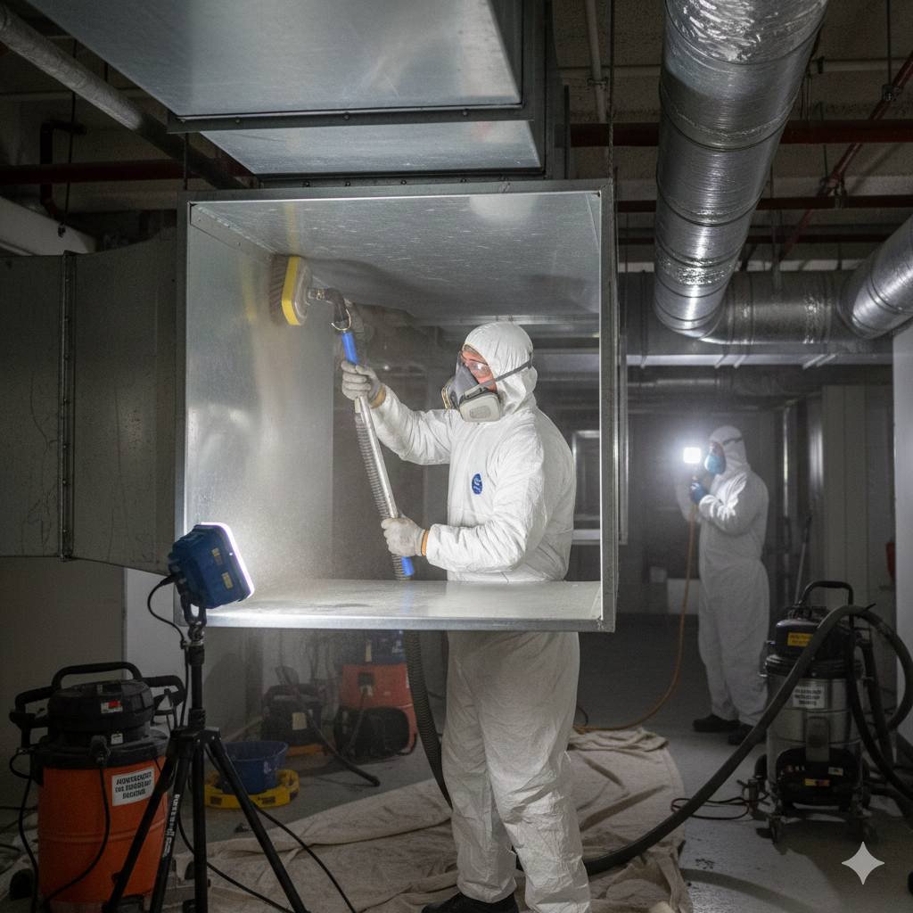 Jasa cleaning ducting hotel