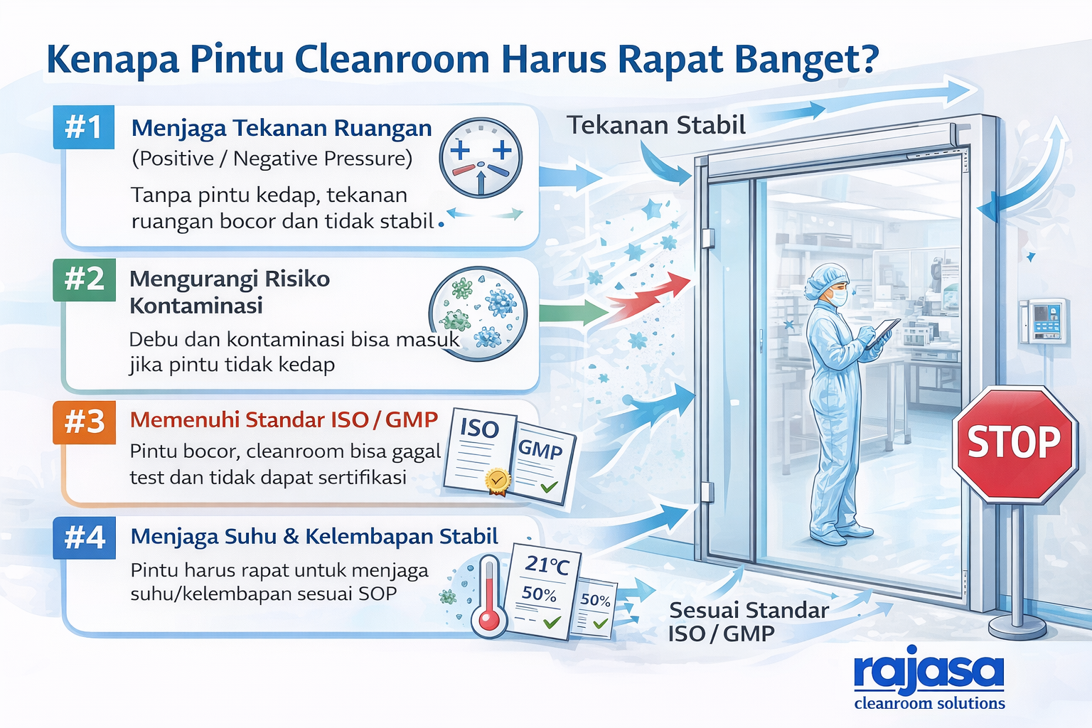 Kenapa Pintu Cleanroom Harus Rapat Banget
