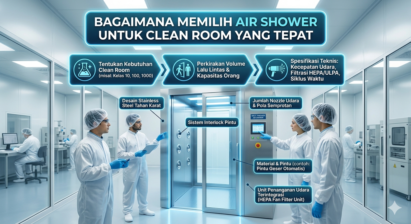Bagaimana Memilih Air Shower untuk Clean Room yang Tepat
