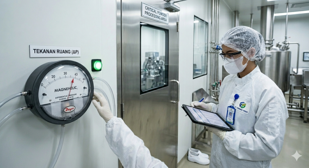 Contoh Penggunaan Magnehelic di Industri Farmasi: Monitoring Tekanan untuk Standar GMP