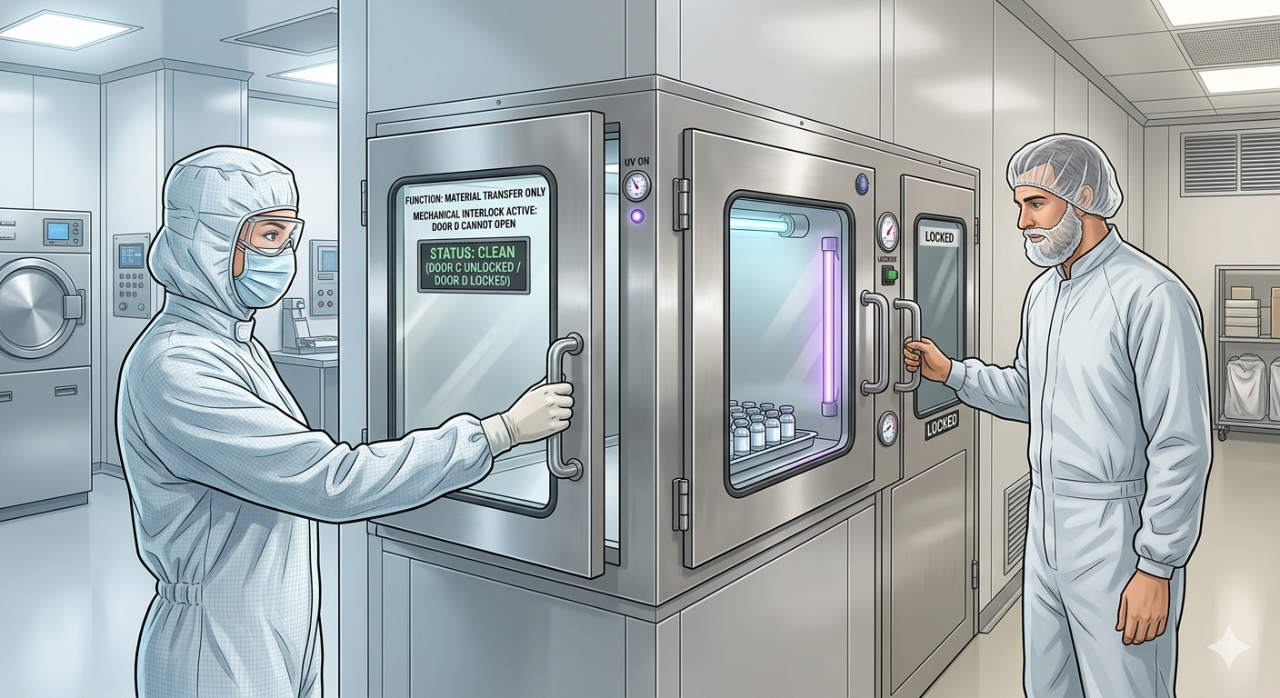 Fungsi Utama Static Passbox dalam Cleanroom