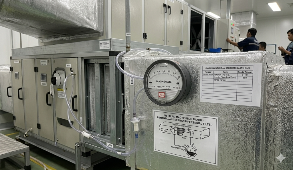 Instalasi Magnehelic di AHU: Panduan Lengkap untuk Monitoring Tekanan Udara
