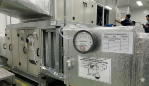 Instalasi Magnehelic di AHU