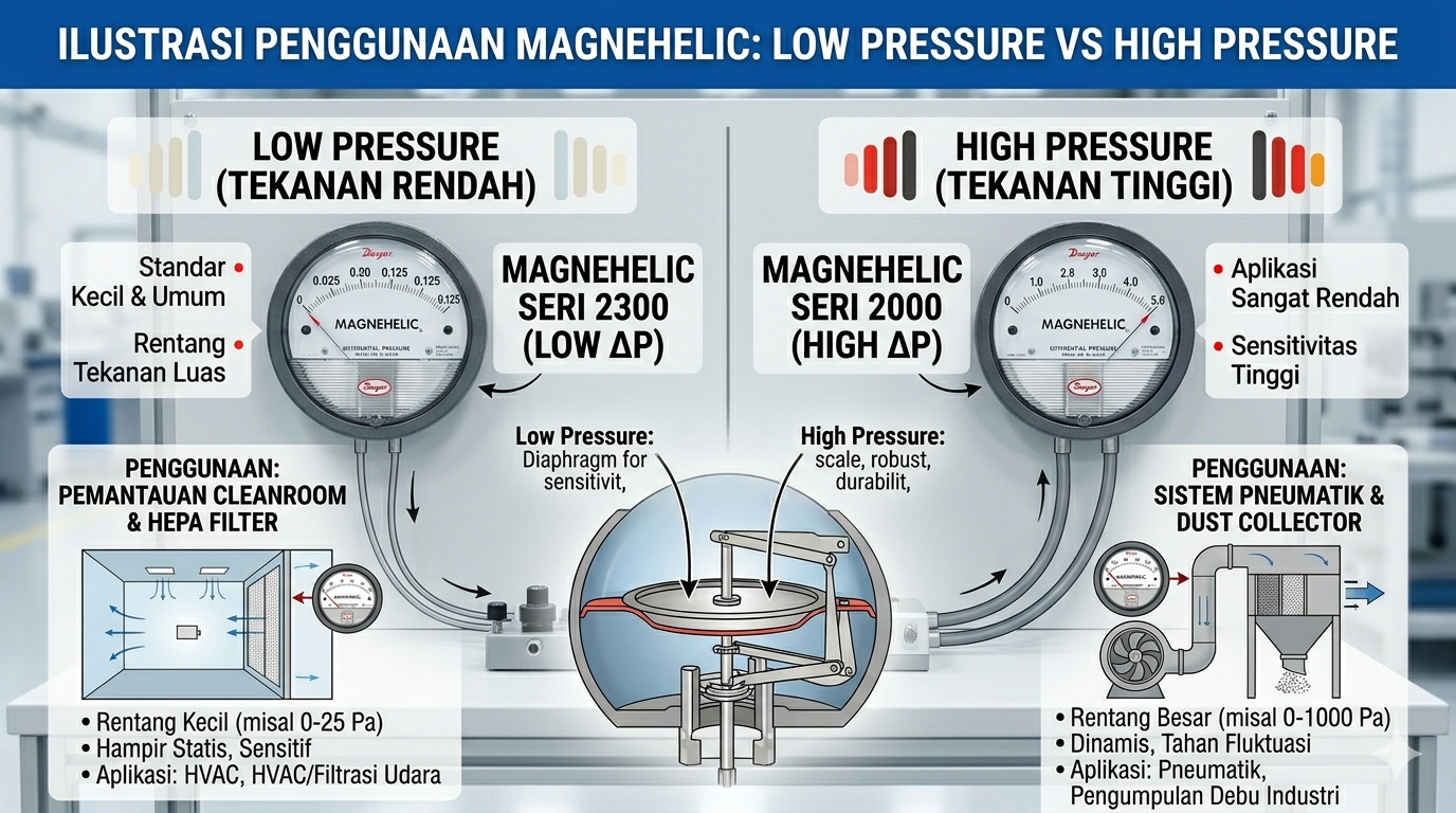 Magnehelic Low Pressure vs High Pressure