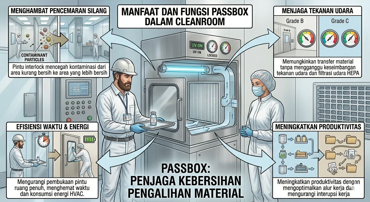 Manfaat dan Fungsi Passbox dalam Cleanroom