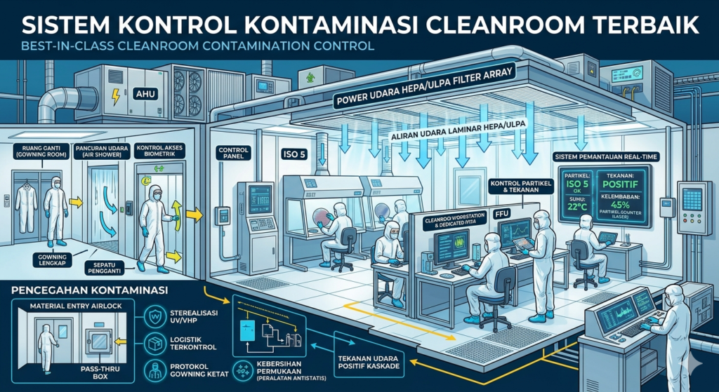 Sistem Kontrol Kontaminasi Cleanroom: Terbaik untuk Menjaga Kualitas Produksi
