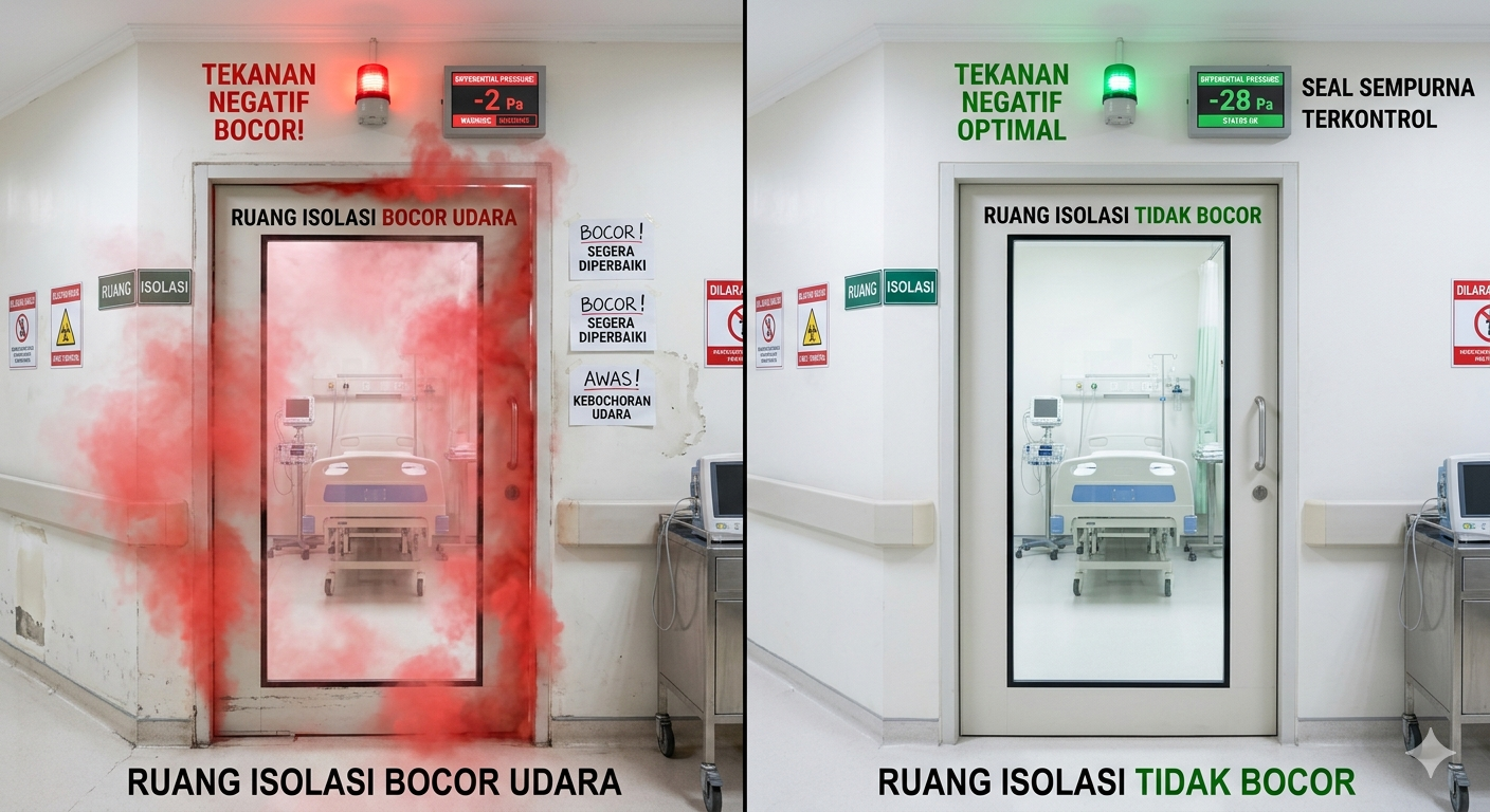 Solusi Ruang Isolasi Bocor Udara