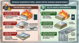 Apakah Sandwich Panel Aman untuk Gudang Bahan Kimia