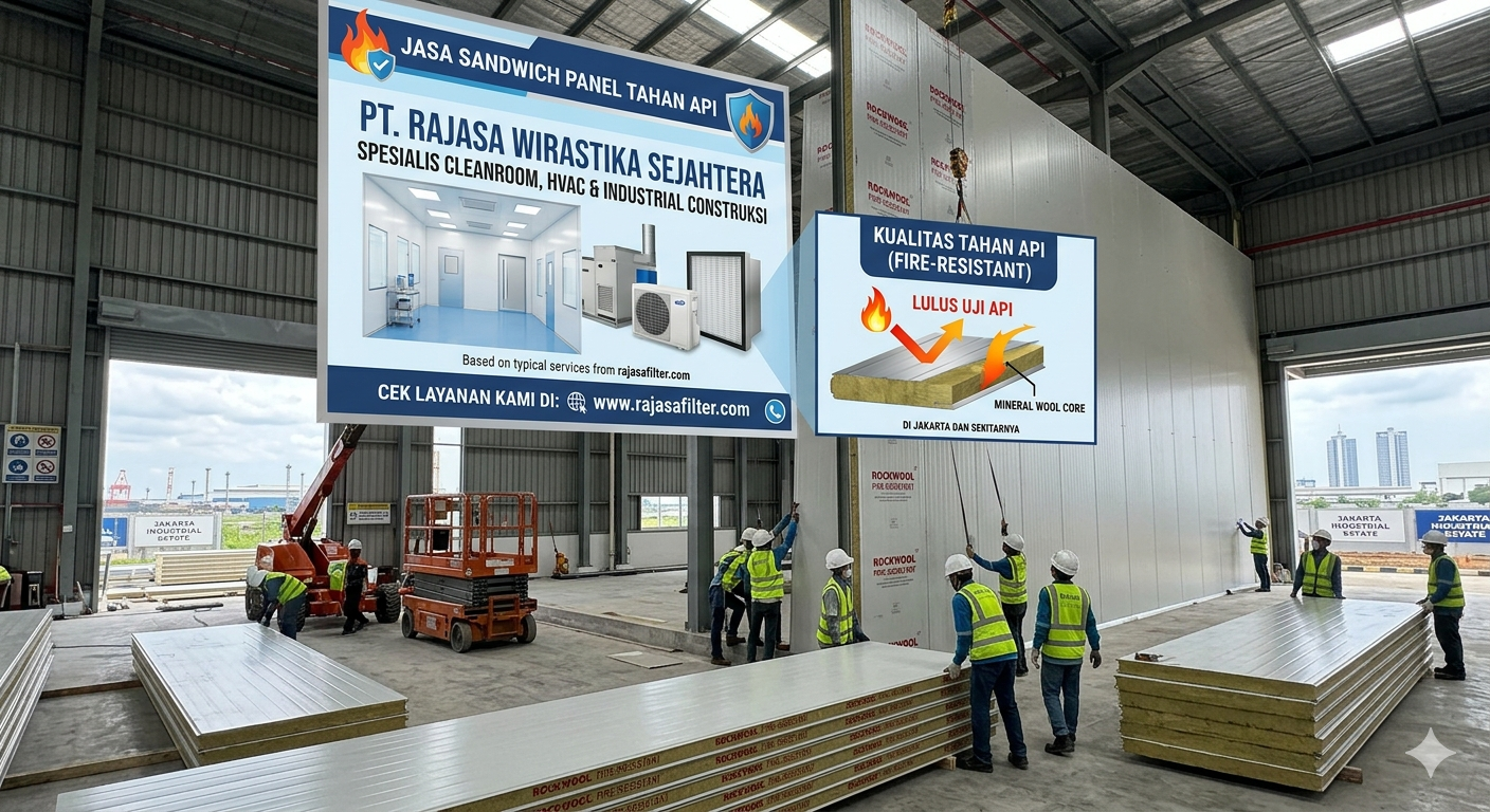 Jasa Sandwich Panel Tahan Api untuk Pabrik di Jakarta
