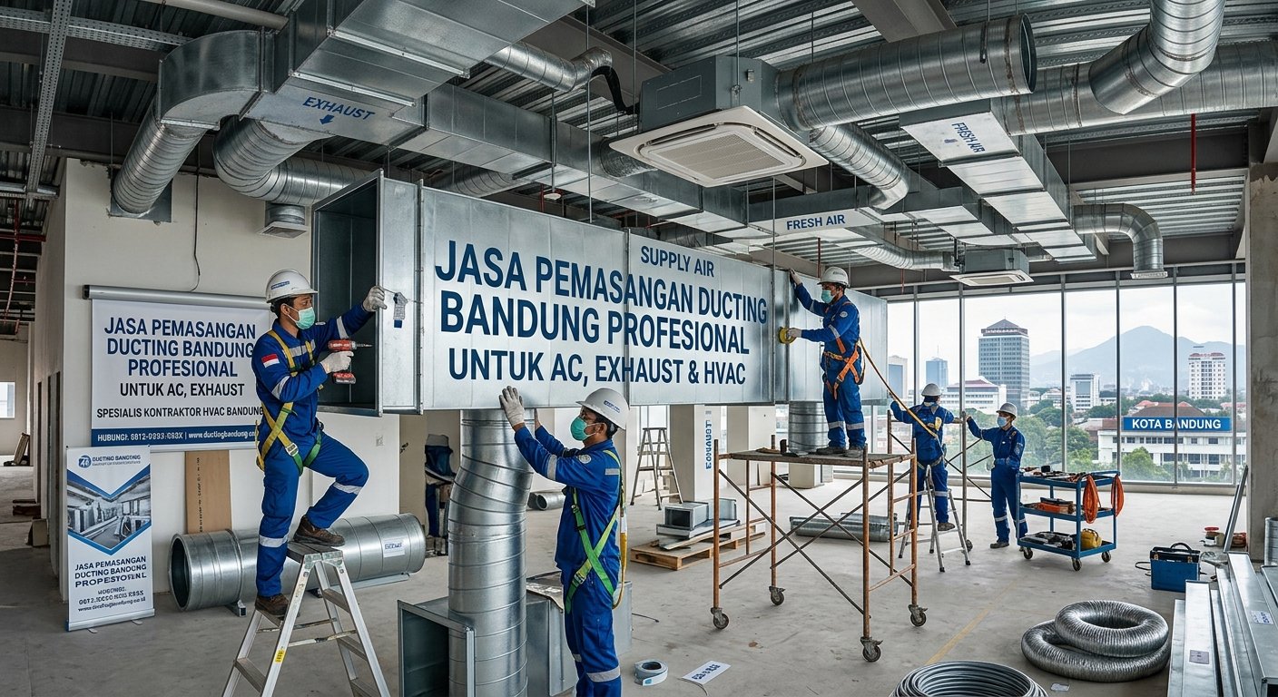 Jasa Pemasangan Ducting Bandung Profesional untuk AC, Exhaust & HVAC