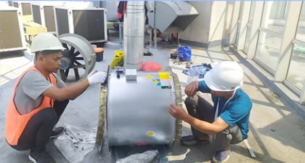 Retrofit HEPA filter untuk ruang produksi