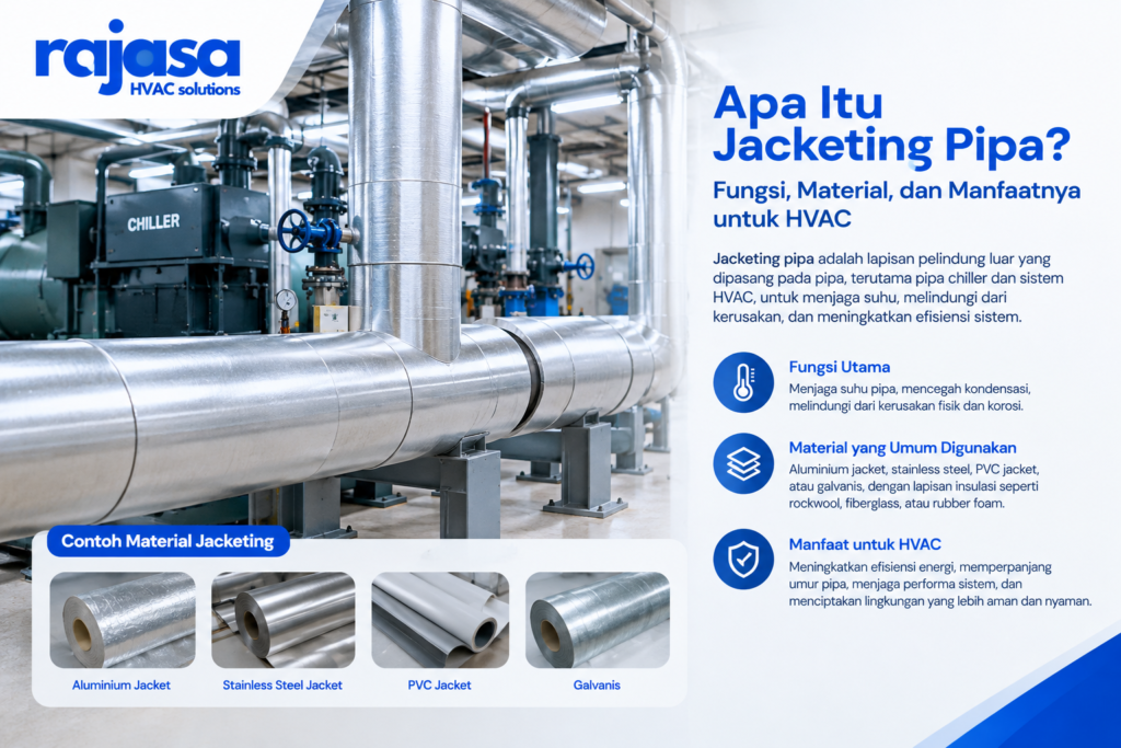 Apa Itu Jacketing Pipa? Fungsi, Material, dan Manfaatnya untuk HVAC