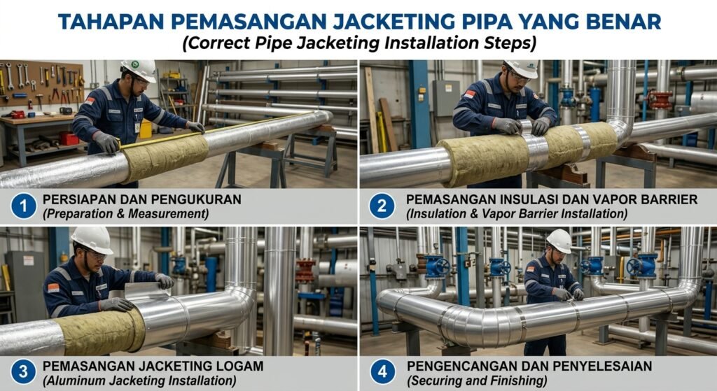 Tahapan Pemasangan Jacketing Pipa yang Benar